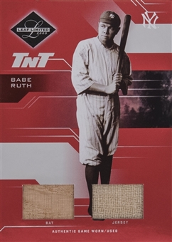 2005 Leaf Limited TNT #168 Babe Ruth Game Used Bat and Jersey Card (#01/10)